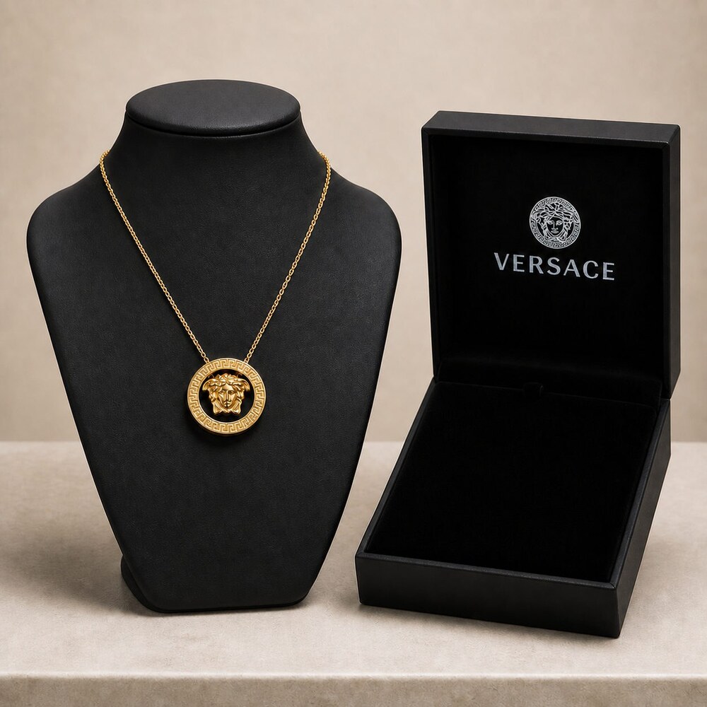 Versace Bold Statement Necklace Style 1 | New with Box - Picture 5 of 9